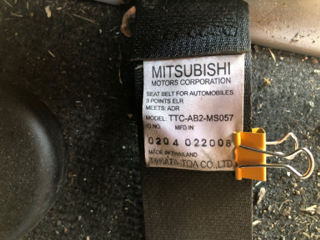 Mitsubishi L200/Triton KB8T 2006-on RF Seat Belt